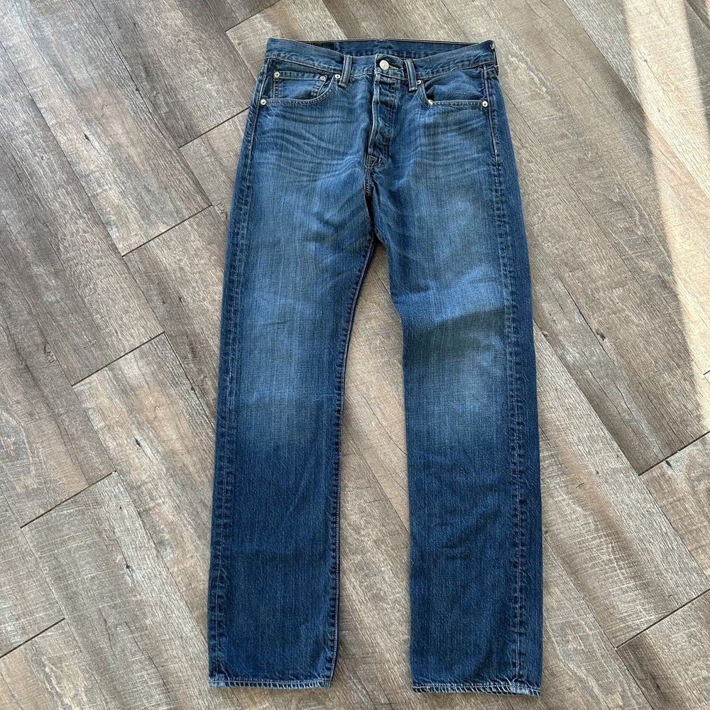 Levi's 501 Original Jeans Men's 32x32 Medium Wash Button Fly Straight Leg